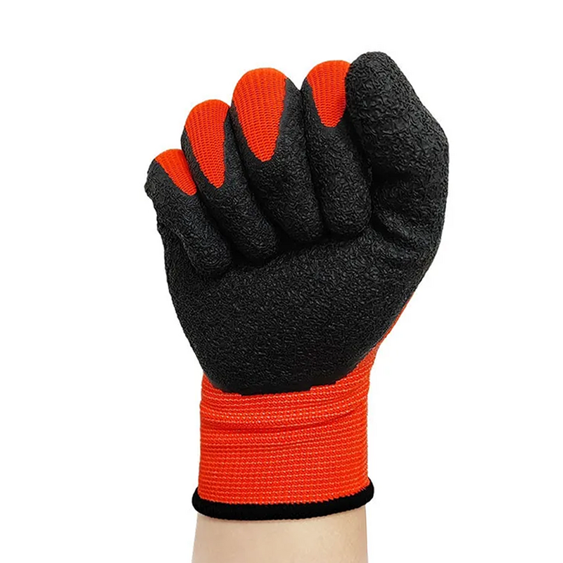 Safety Garden Gloves Factory - 13G Polyester Latex Coated Anti-Slip