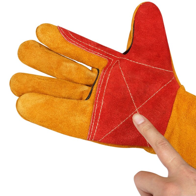 Welding Safety Gloves Factory - Long Cuff Cowhide for Welder