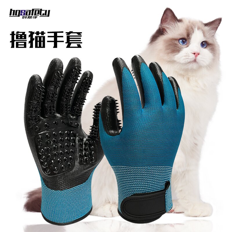 Pet Grooming Gloves Manufacturer - Polyester Tear-Resistant Massage Brush
