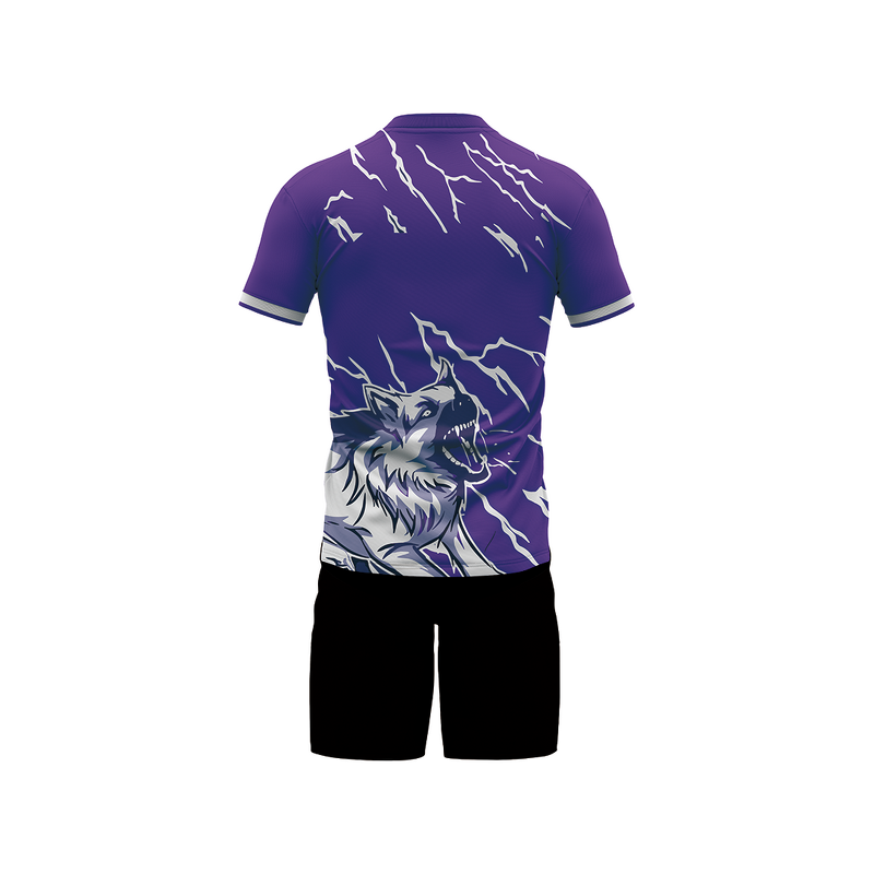 Football Training Tracksuit Supplier - Custom Sublimation Red Grey