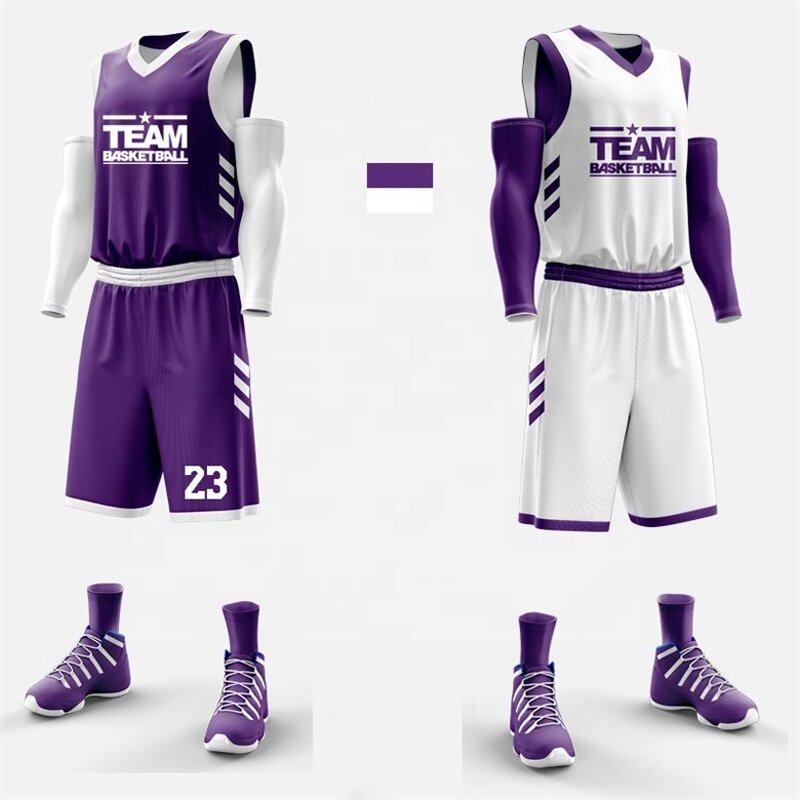 Basketball Jersey Set Factory - Breathable Multicolor College Set
