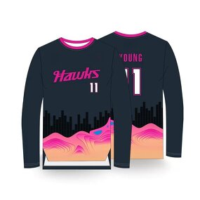 Basketball Shooting Shirt Supplier - Custom Sublimated Youth Long Sleeve