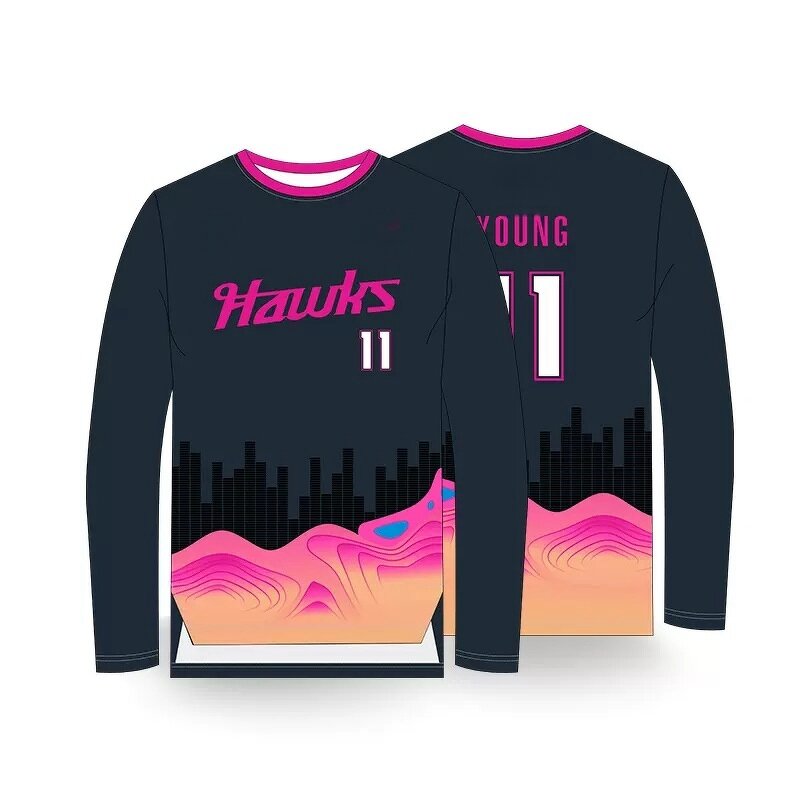 Basketball Shooting Shirt Supplier - Custom Sublimated Youth Long Sleeve
