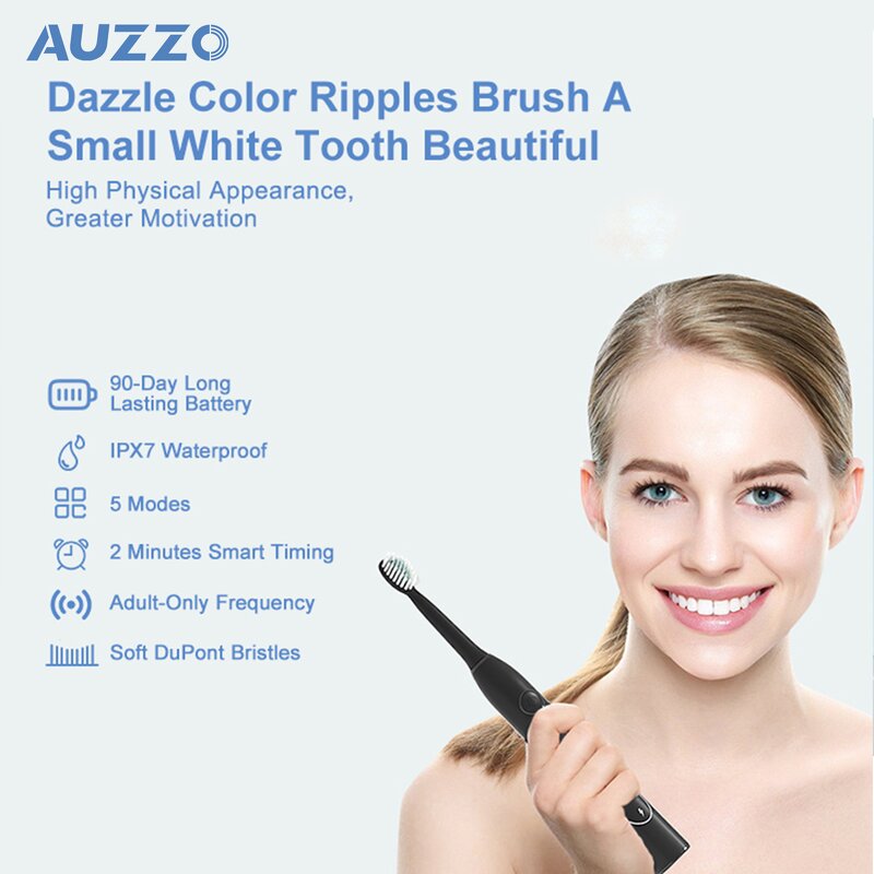 Electric Toothbrush Manufacturer - OEM/ODM IPX7 Waterproof 5 Modes 35000 Vibration Sonic