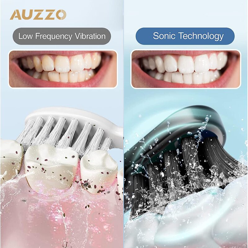 Electric Toothbrush Manufacturer - OEM Custom Black IPX7 Smart Sonic Soft Bristles