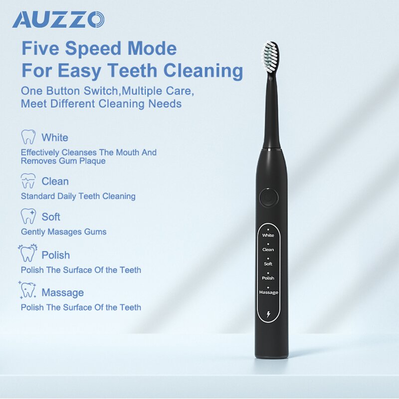 Electric Toothbrush Manufacturer - OEM/ODM IPX7 Waterproof 5 Modes 35000 Vibration Sonic