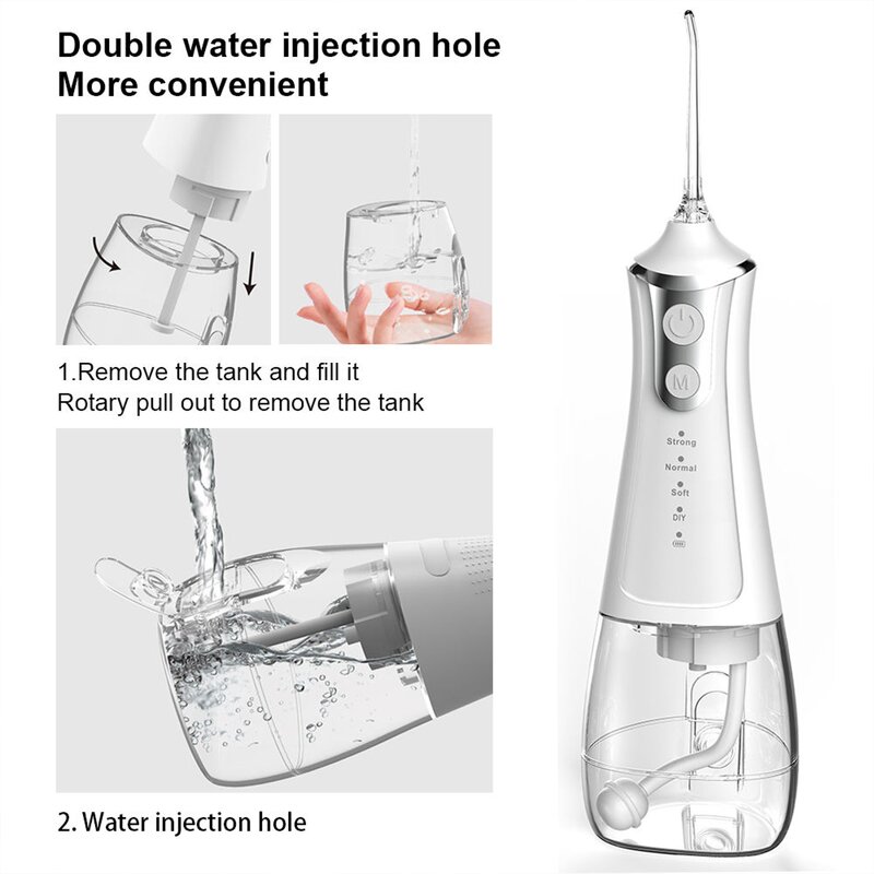Oral Irrigator Manufacturer - OEM/ODM Smart 4 Mode Home Teeth Whitening DIY