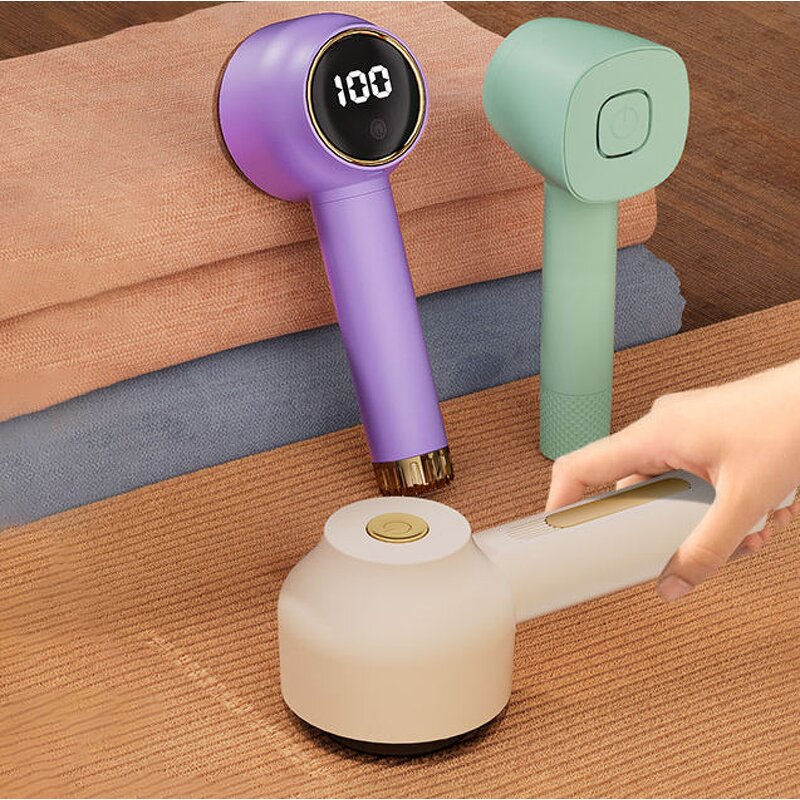 Fuzz Remover Manufacturer - OEM/ODM Rechargeable Fabric Shaver with Digital Display