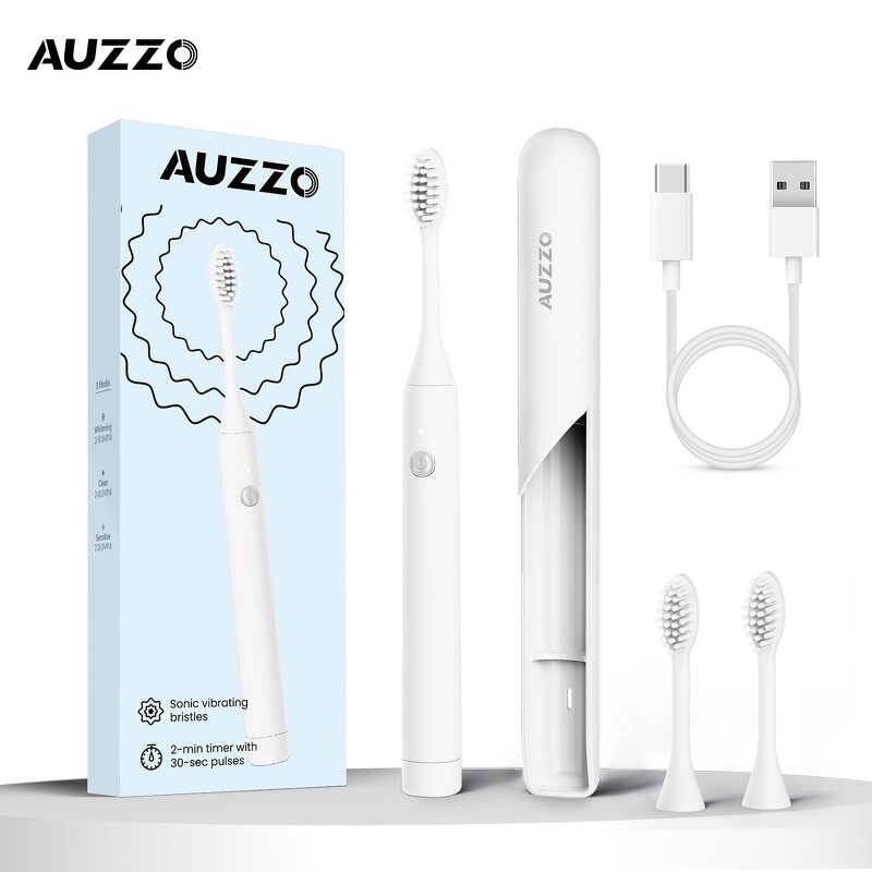 Electric Toothbrush Manufacturer - OEM/ODM Rechargeable Sonic with 2 Brush Heads Case