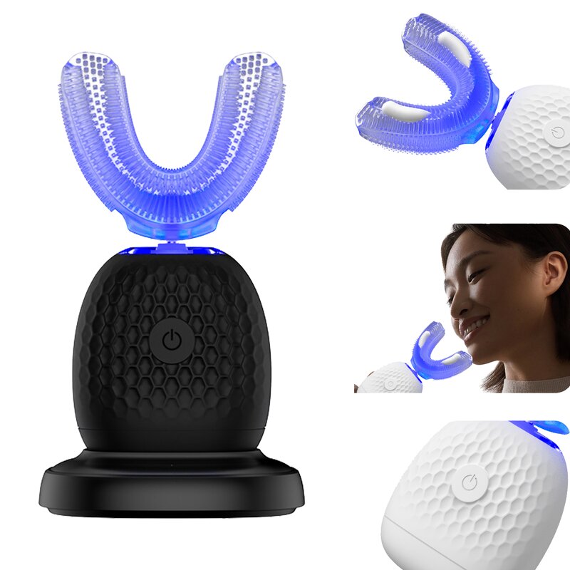 U Shaped Electric Toothbrush Manufacturer - OEM/ODM Waterproof 4 Modes Wireless Charging