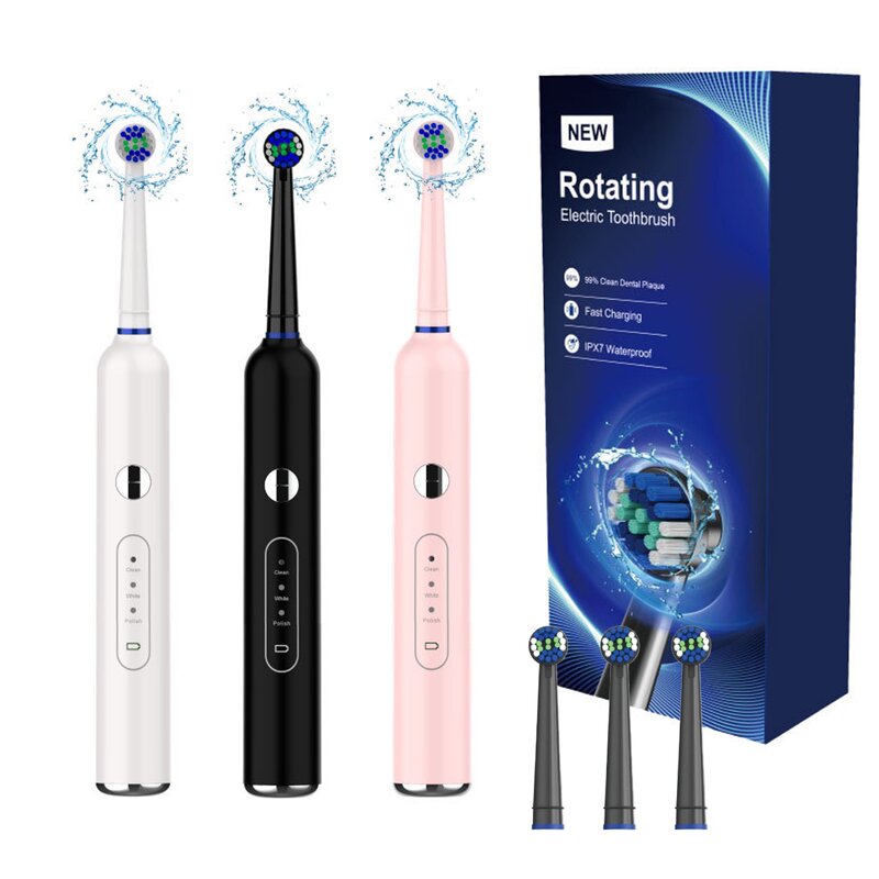 Rotating Electric Toothbrush Manufacturer - OEM/ODM Long Lasting 3 Cleaning Modes Deep Clean