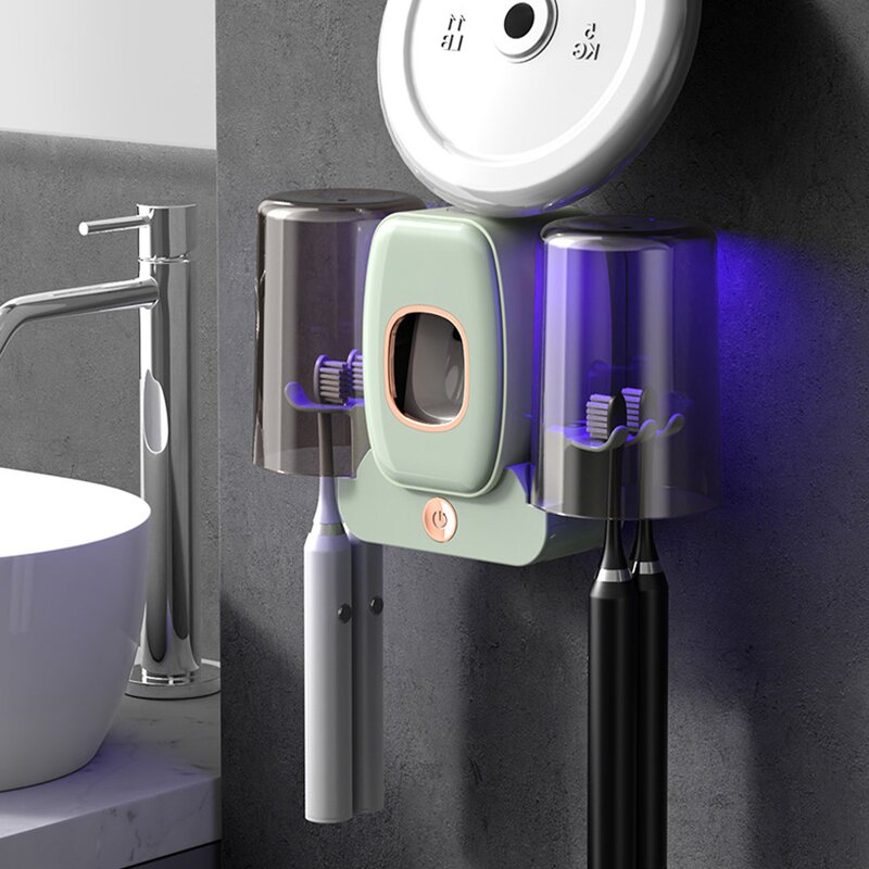 Toothbrush Sanitizer Manufacturer - OEM/ODM UV Wall Mounted Automatic Toothpaste Dispenser