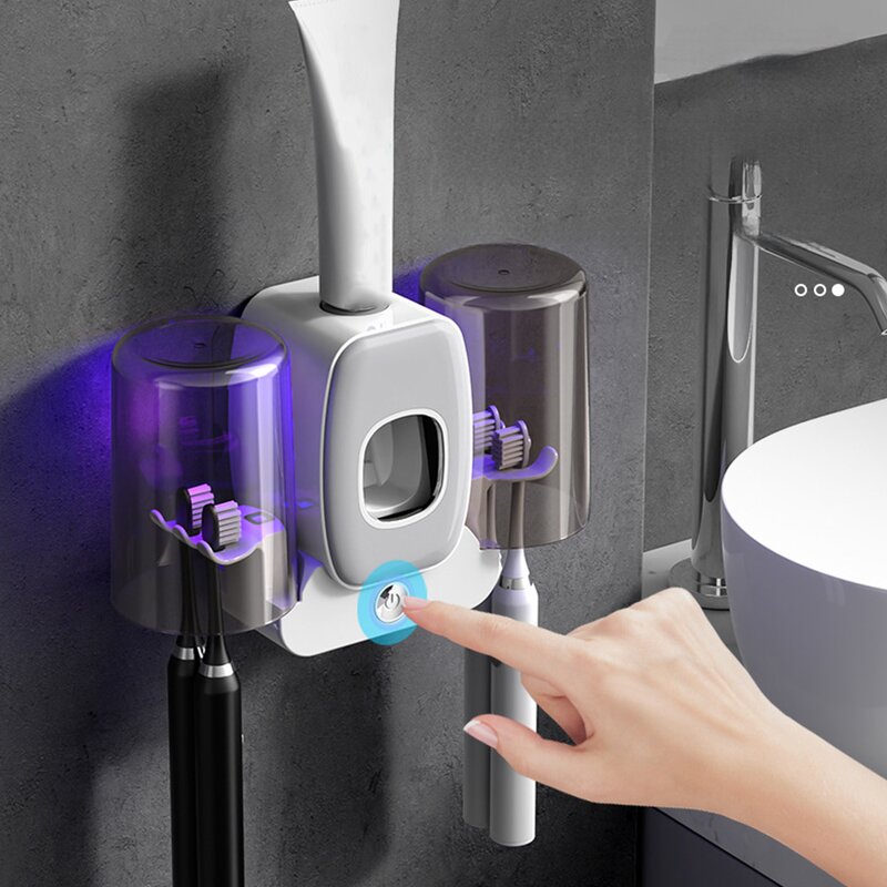 Toothbrush Sanitizer Manufacturer - OEM/ODM UV Wall Mounted Automatic Toothpaste Dispenser