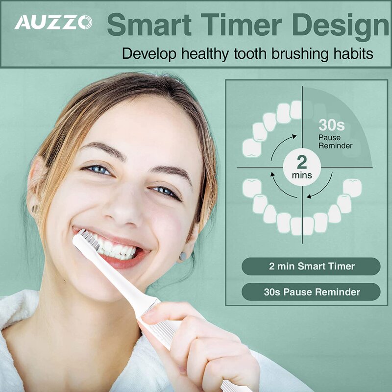 Electric Toothbrush Manufacturer - OEM/ODM White Black Sonic with Magnetic Holder