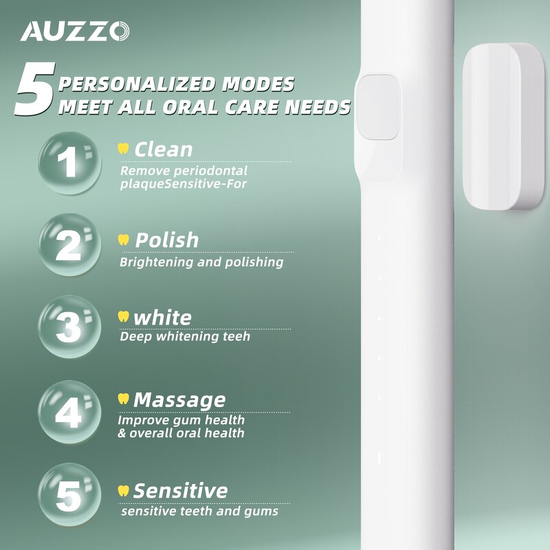 Electric Toothbrush Manufacturer - OEM/ODM White Black Sonic with Magnetic Holder