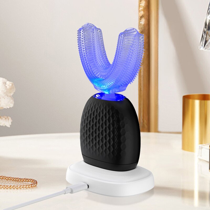 U Shaped Electric Toothbrush Manufacturer - OEM/ODM Waterproof 4 Modes Wireless Charging