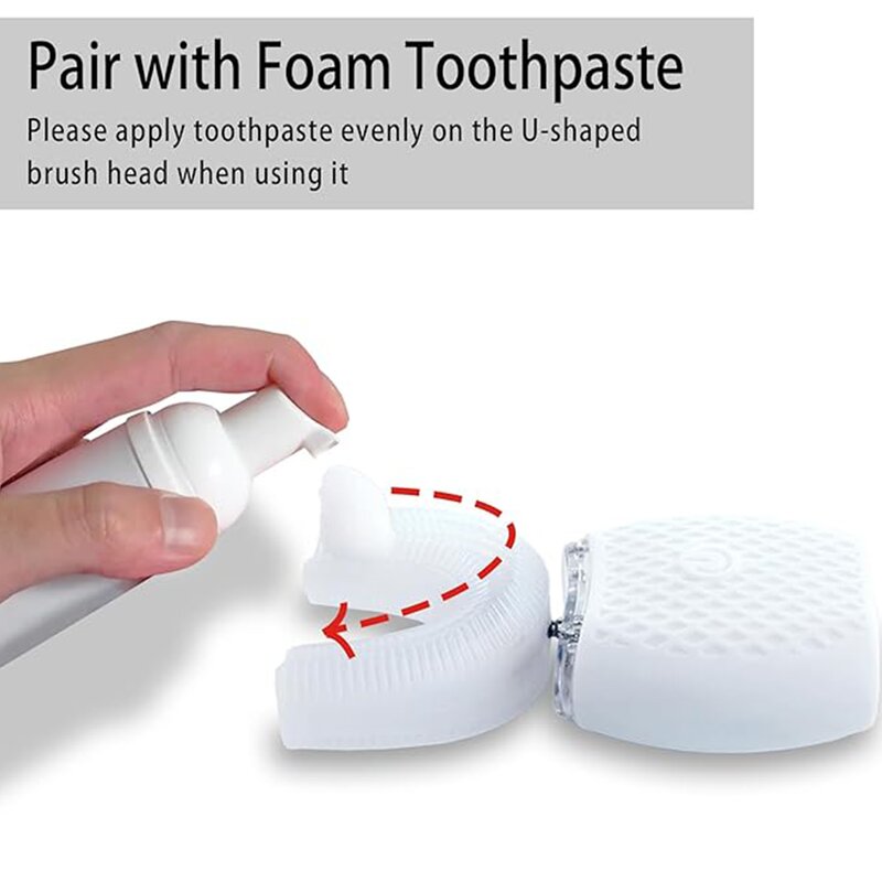 U Shape Toothbrush Manufacturer - OEM/ODM Automatic Sonic with Soft Silicone Bristles