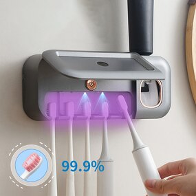 Toothbrush Sanitizer Manufacturer - OEM/ODM Smart UV 5 Slot Charging Holder USB