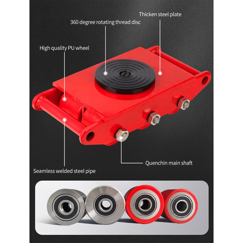 Moving Skates Factory - 4T-32T Small Cargo Carrying Tanks Transport