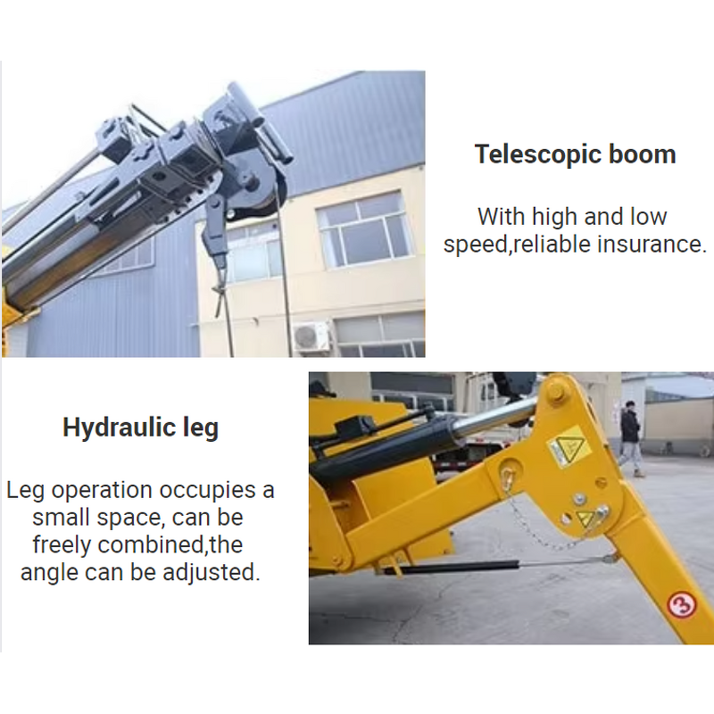 Hydraulic Spider Crane Factory - 3 Ton 9.7m Electric Portable Crawler