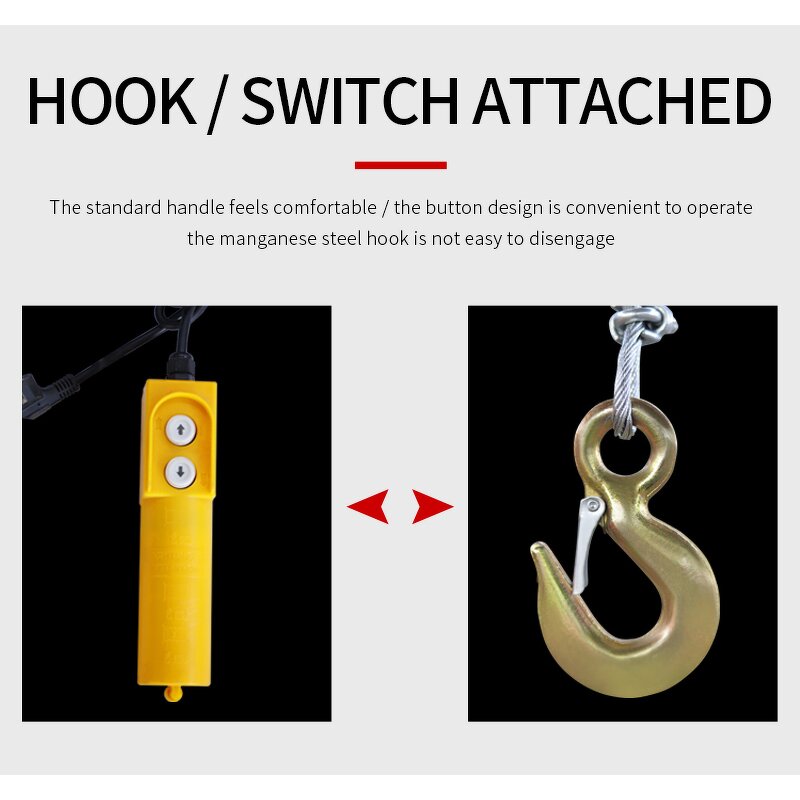 Micro Electric Wire Rope Hoist Factory - 300KG 500KG 600KG 800KG PA