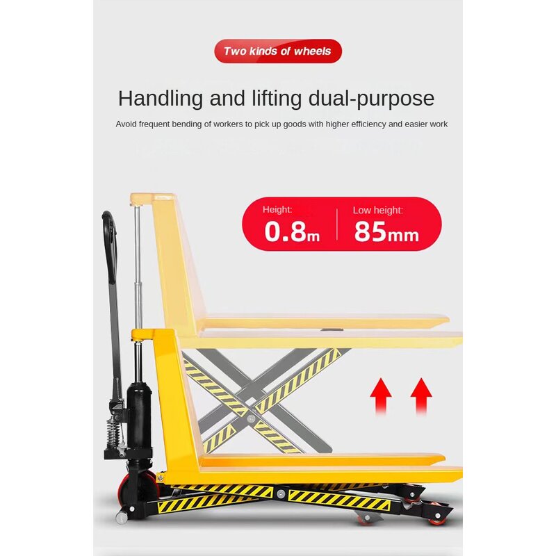 Hydraulic Pallet Truck Factory - 1t 1.5t Scissor Manual High Lift