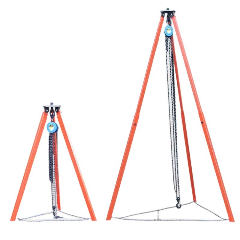 Telescopic Tripod Manufacturer - Manual Mini Triangular Hanger Crane