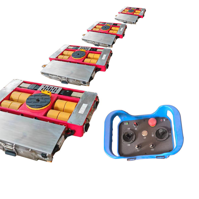 Machine Skates Supplier - 30T Battery Powered Self Propelled Load Moving