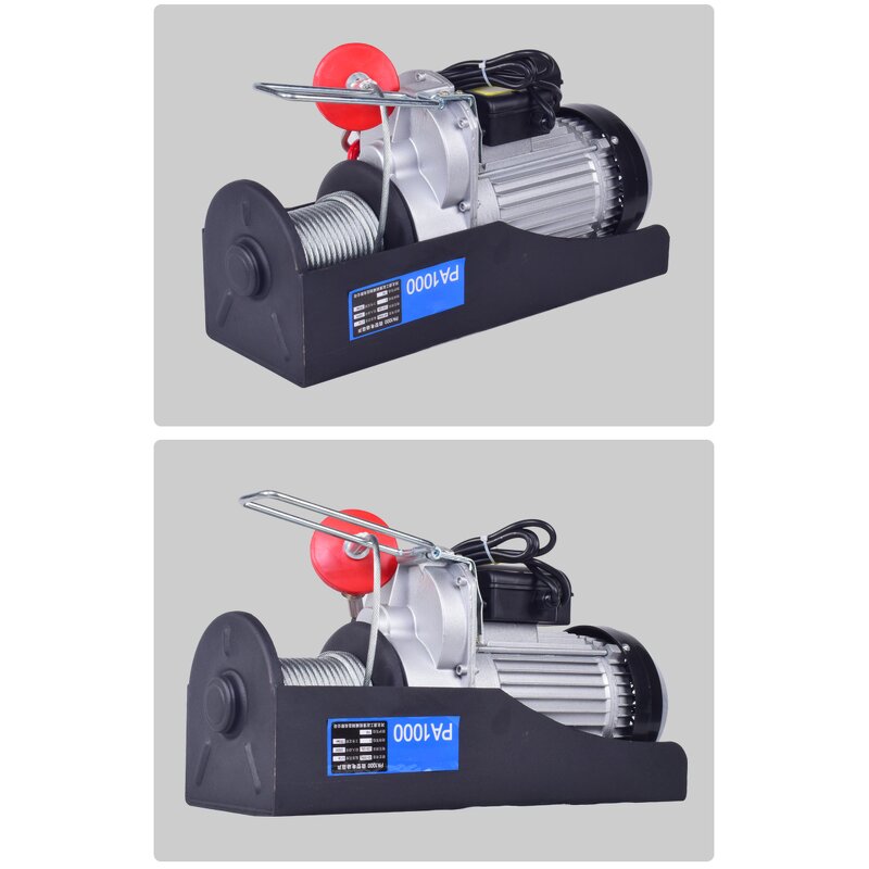 Mini Electric Hoist Factory - 120V 500Kg/1000Kg Metal Construction