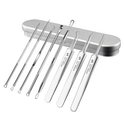 Factory Wholesale Beauty Tool Stainless Steel Cell Needle Pick for Acne Treatment Blackhead & Pimple Extractor