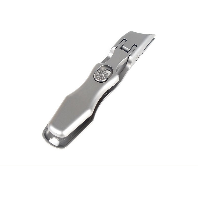 Wholesale Single Stainless Steel Nail Clipper Large Opening Anti-Splash Curved Blade Oblique Design for Household Finger Nail