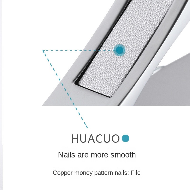 High Quality Stainless Steel Anti-Fly Nail Clipper Set Large Inclined Manicure Clipper for Fingers Toes Single Advertising Gift