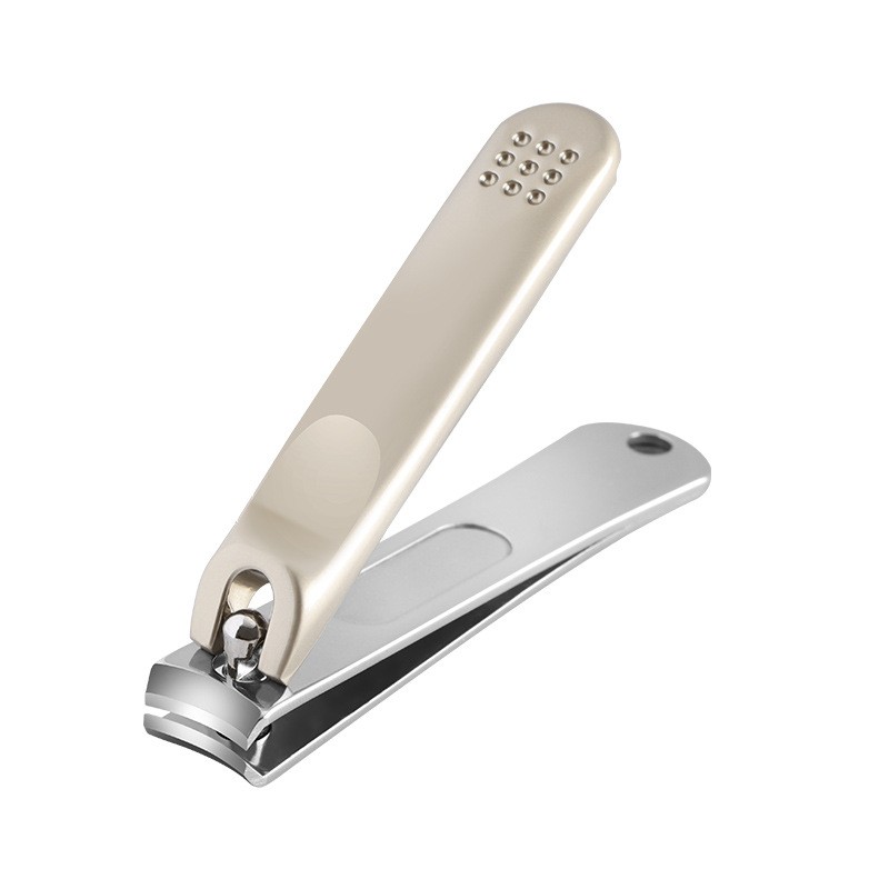 Single Universal Stainless Steel Nail Clipper with Nine-Point Non-Slip Design Customizable Logo for Fingers