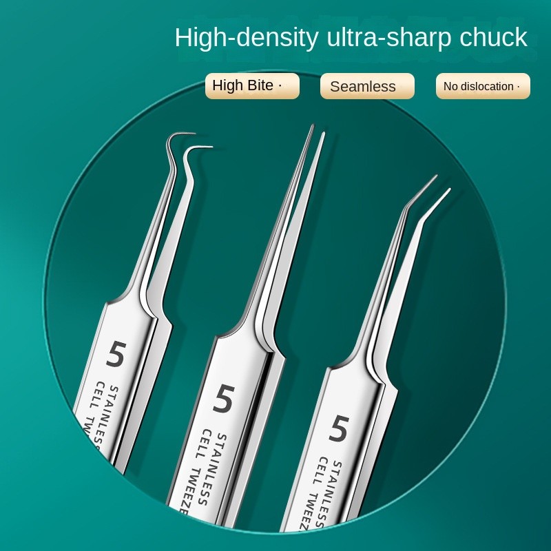 Factory Wholesale Beauty Tool Stainless Steel Cell Needle Pick for Acne Treatment Blackhead & Pimple Extractor