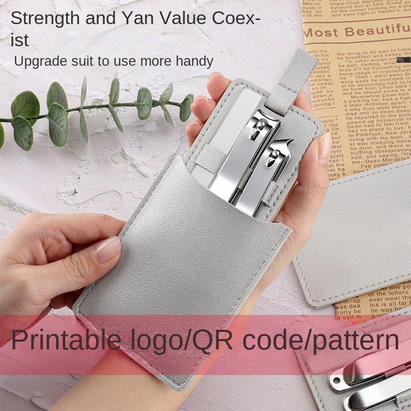 Customizable Logo Combination Portable Nail Clippers for Men and Women Stainless Steel Home Travel Gift Set Solid Construction