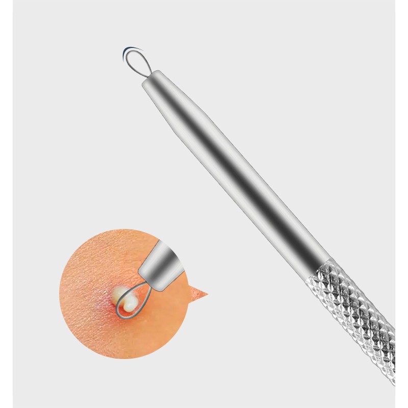 Double Head Needle Scraping Tool for Face Acne and Blackhead Removal Pore Cleaning Tool with Acne Treatment Feature