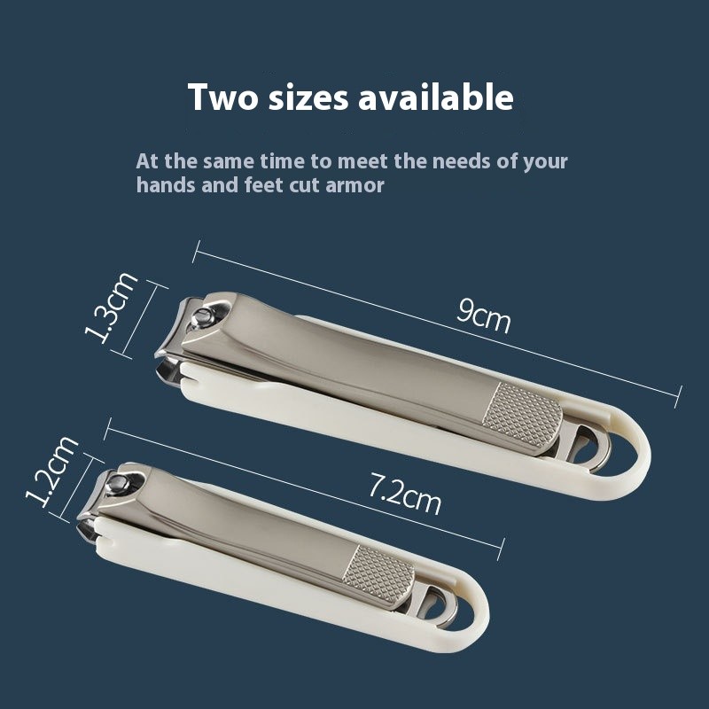 Special Home Anti-Splash Nail Clippers for Men & Women Curved Blade Pedicure Tool with Single Finger Oblique Design
