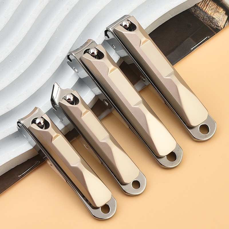 Professional Portable Single Nail Clippers Oblique Mouth Stainless Steel Tool for Fingers Beauty Type with Splash Logo Design