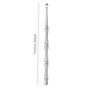 Single Ear Scoop with Stainless Steel Spiral Spring Double-Ended Earpick Design for Ear Cleaning Beauty & Personal Care Tool