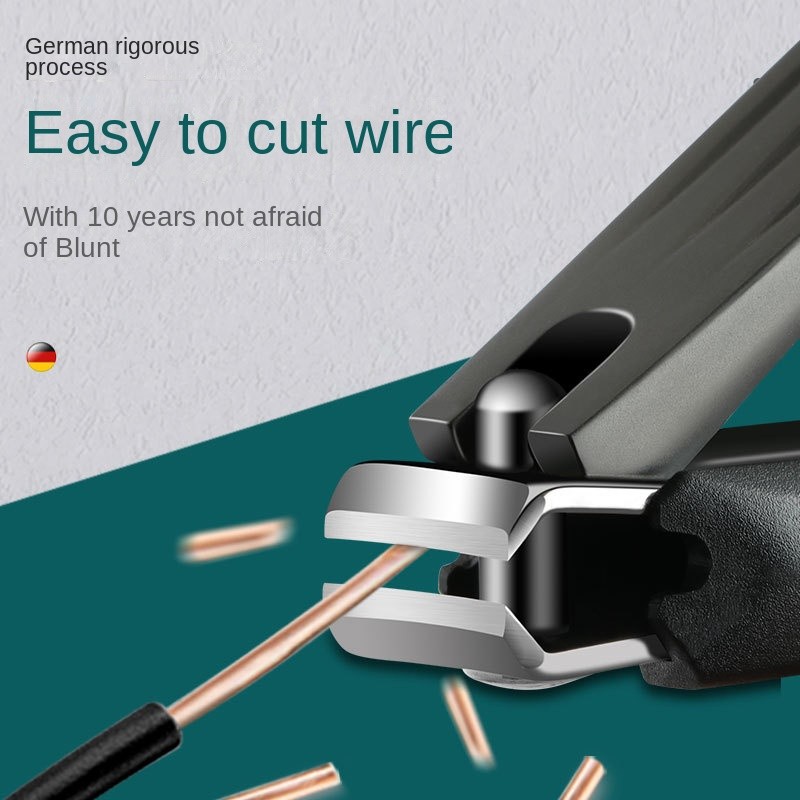 Portable Stainless Steel Nail Clipper Anti-Splash Design Family-Specialized Large Single Nail Clipper Thick Beauty Tool