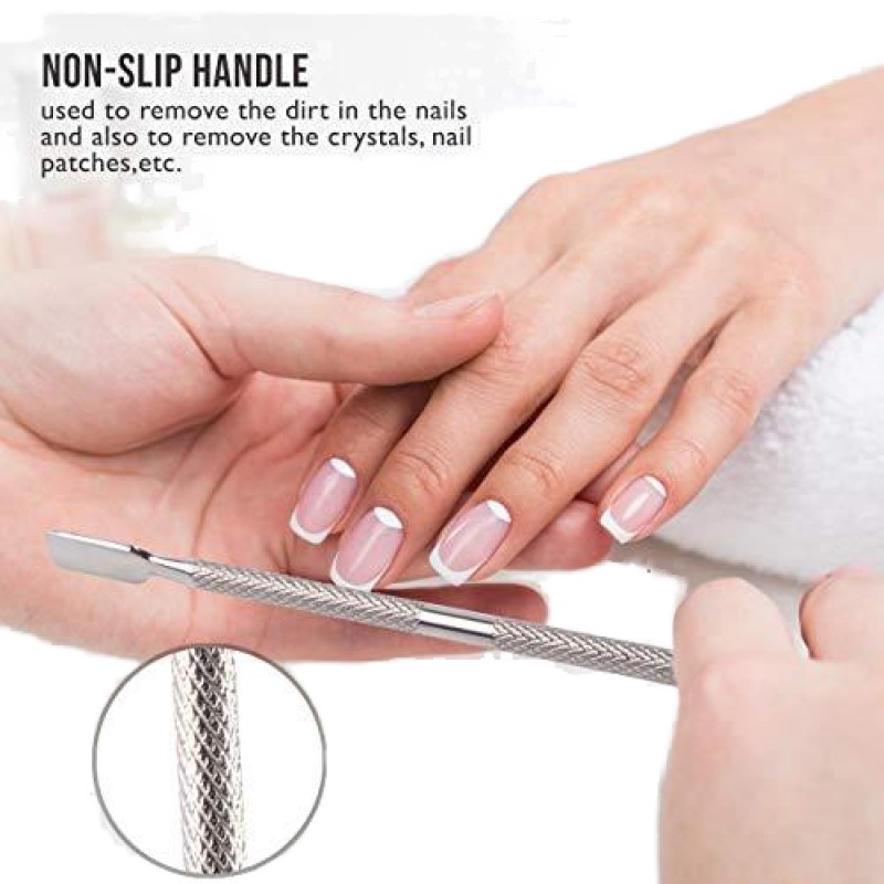 Stainless Steel Manicure Tool for Nail Art Dead Skin Push Knife in Box Packing