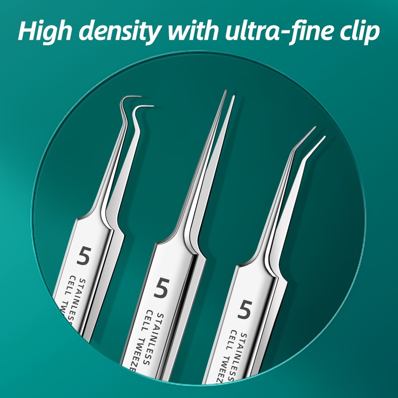 Handheld Stainless Steel Beauty Tool Kit for Facial Care Blackhead & Pimple Acne Extractor Optimal for Eye Use