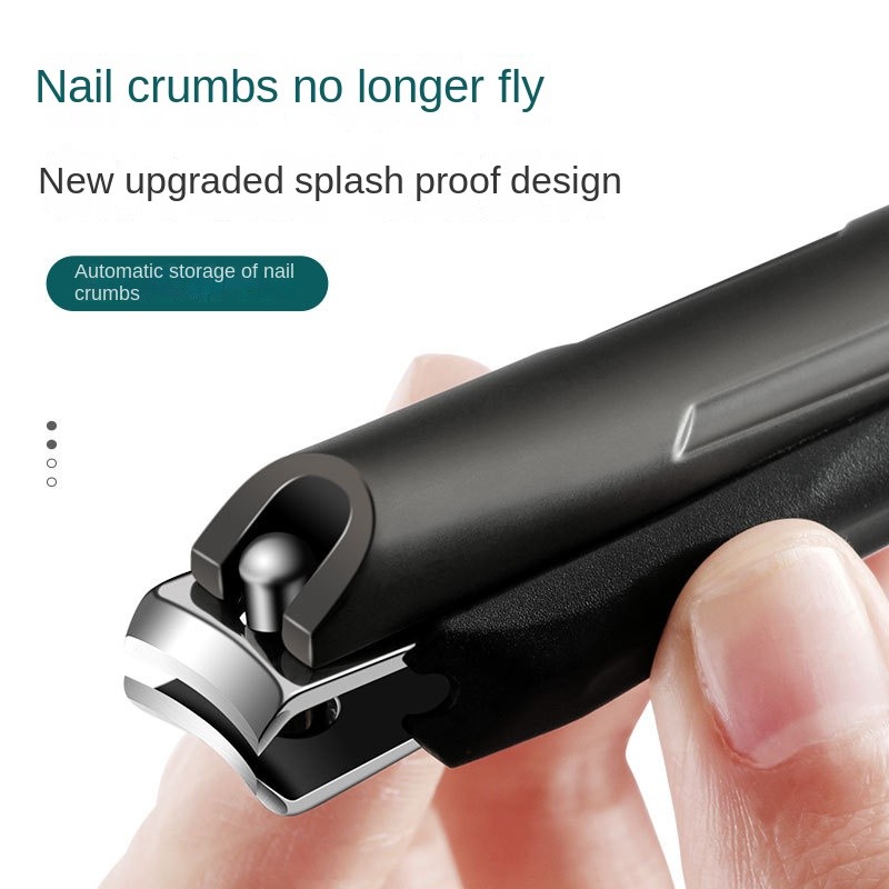 Portable Stainless Steel Nail Clipper Anti-Splash Design Family-Specialized Large Single Nail Clipper Thick Beauty Tool