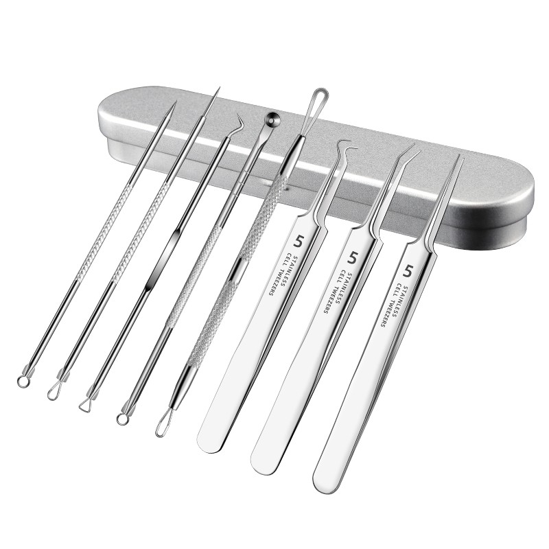 High Quality Acne Needle Sets Face Skin Care Acne Blackhead Removal Needles Kit Stainless Steel Pimple Extractor