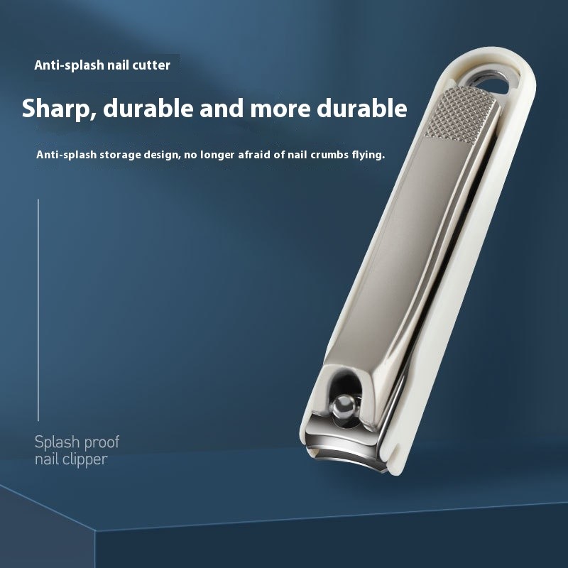 Special Home Anti-Splash Nail Clippers for Men & Women Curved Blade Pedicure Tool with Single Finger Oblique Design