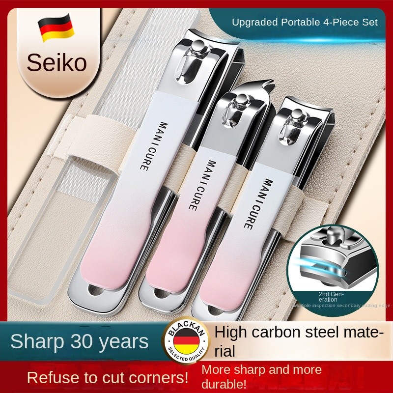 Customizable Logo Combination Portable Nail Clippers for Men and Women Stainless Steel Home Travel Gift Set Solid Construction