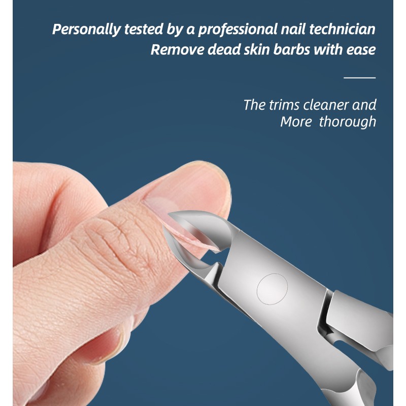 Stainless Steel Thickened Callus Nail Clippers Dead Skin Scissors Eagle Mouth Pliers Set for Pedicure Nail Care for Fingers