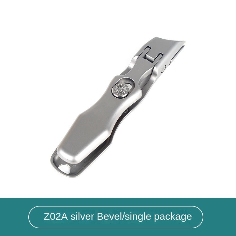 Wholesale Single Stainless Steel Nail Clipper Large Opening Anti-Splash Curved Blade Oblique Design for Household Finger Nail
