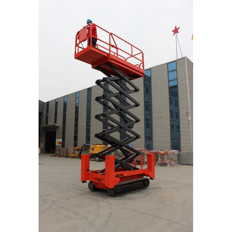 Crawler Scissor Lift Manufacturer - OEM/ODM 4.5m-14m 300kg Self Automatic Propelled