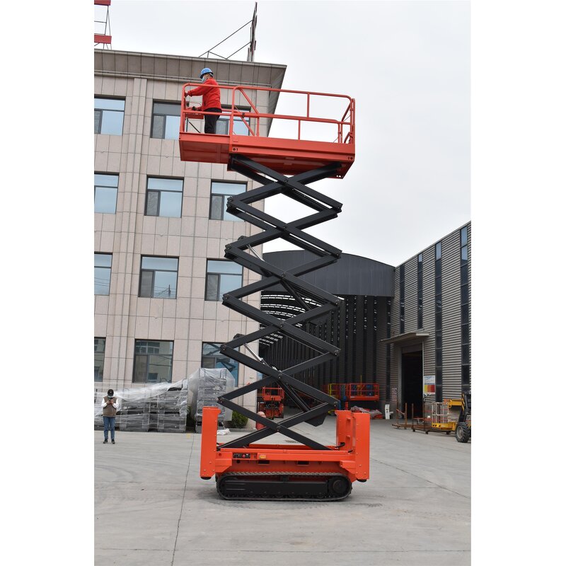 Crawler Scissor Lift Manufacturer - OEM/ODM 4.5m-14m 300kg Self Automatic Propelled